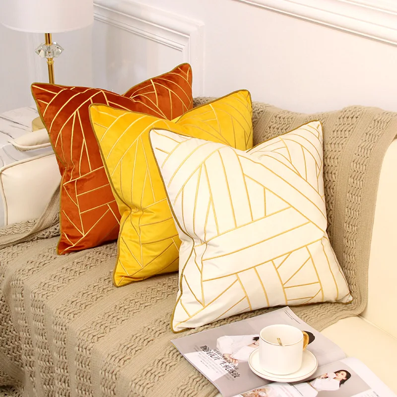 Luxury Cushion Cover 45x45 Modern Simple Sofa Cushion Pillow Cover Dutch Velvet Embroidered Waist Pillow Back Cover Home Decor
Luxury Cushion Cover 45x45 Modern Simple Sofa Cushion Pillow Cover Dutch Velvet Embroidered Waist Pillow Back Cover Home Decor