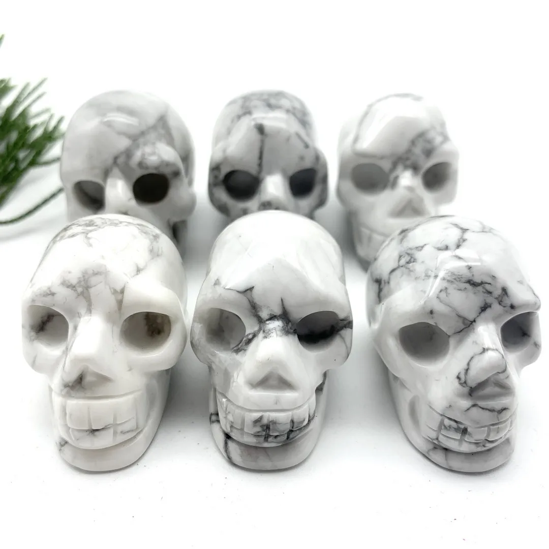 Natural White Turquoise Quartz Skull Ghost Head Carved Crystal Handmade Crystal Energy Home Ornaments Healing Decoration Stones
Natural White Turquoise Quartz Skull Ghost Head Carved Crystal Handmade Crystal Energy Home Ornaments Healing Decoration Stones