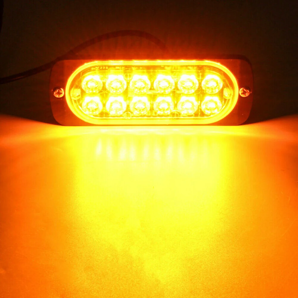 2Pcs Amber 12 LED 36W Light Bar Car Truck Hazard Beacon Warning Lamp LED Urgent Lamp
2Pcs Amber 12 LED 36W Light Bar Car Truck Hazard Beacon Warning Lamp LED Urgent Lamp