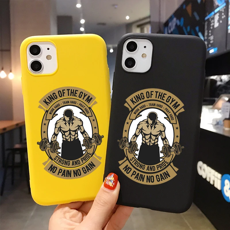 Мягкий ТПУ чехол для телефона King Of The Gym iPhone 11 Pro X XS XR XSMAX 7 8 6 Plus мощный мужской