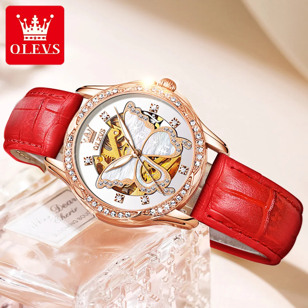 OLEVS Fully Automatic Mechanical Stainless Steel or Leather Watchband Deep Waterproof HD Luminous Women's Watch 6622
OLEVS Fully Automatic Mechanical Stainless Steel or Leather Watchband Deep Waterproof HD Luminous Women's Watch 6622