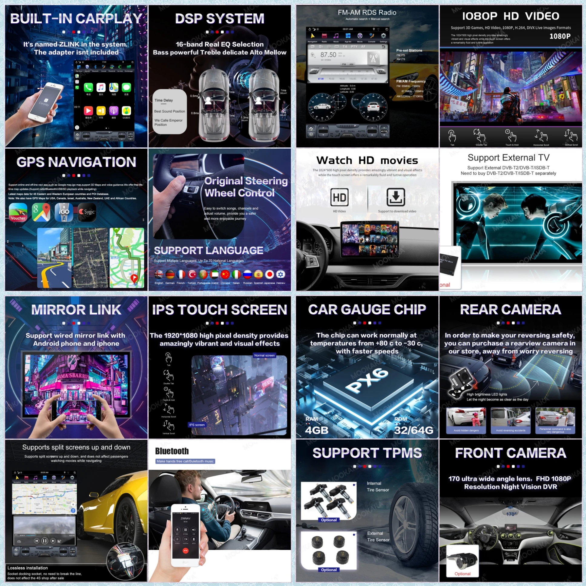 GPS-навигатор на платформе Android 9 0 с вертикальным экраном для Lexus LX470 Toyota LC100 2002-2007