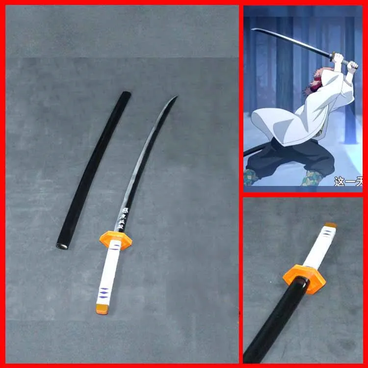 

Anime Demon Slayer Kimetsu No Yaiba Sabito Prop Cosplay Replica PVC Sword with Sheath Cosplay Props for Halloween Fancy Party