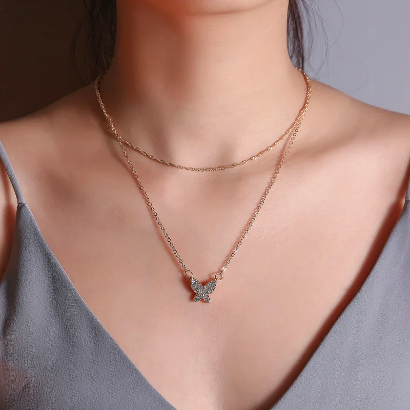 Simple Style Hollow Cute Animal Butterfly Clavicle Chain Jewelry for Women Long Pendants Necklaces 2 Color Charms Bijoux
Simple Style Hollow Cute Animal Butterfly Clavicle Chain Jewelry for Women Long Pendants Necklaces 2 Color Charms Bijoux
