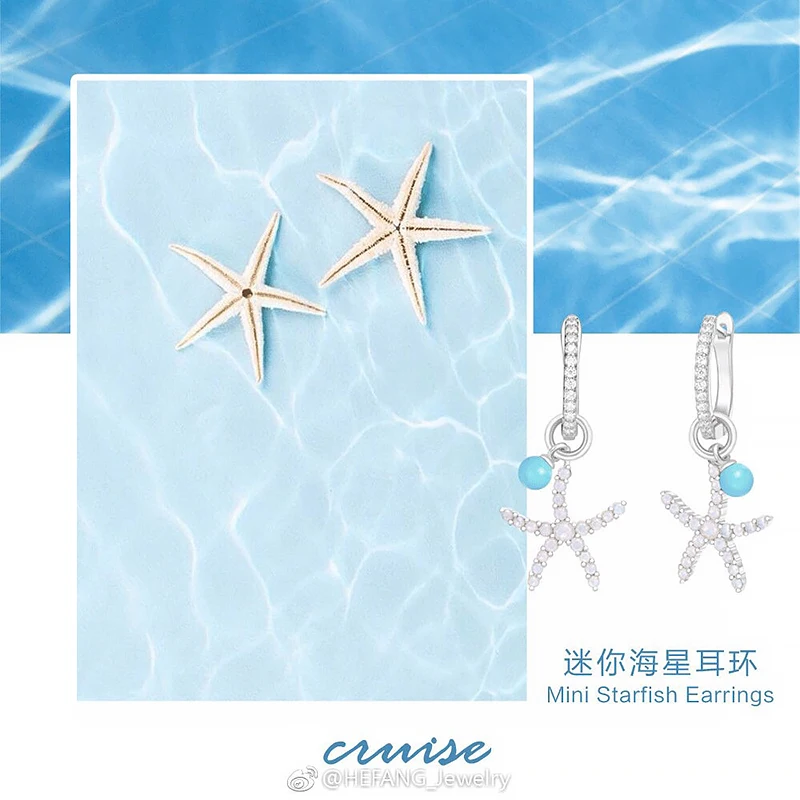 Starfish Earrings S925 Sterling Silver micro inlaid zircon fashion ladies exquisite Party style exquisite jewelry
Starfish Earrings S925 Sterling Silver micro inlaid zircon fashion ladies exquisite Party style exquisite jewelry