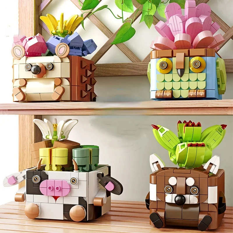 Children's Toys New Year Gifts, Building Blocks Succulents Desktop Potted Plants, DIY Assembled Beneficialwisdom Building Blocks 
Children's Toys New Year Gifts, Building Blocks Succulents Desktop Potted Plants, DIY Assembled Beneficialwisdom Building Blocks