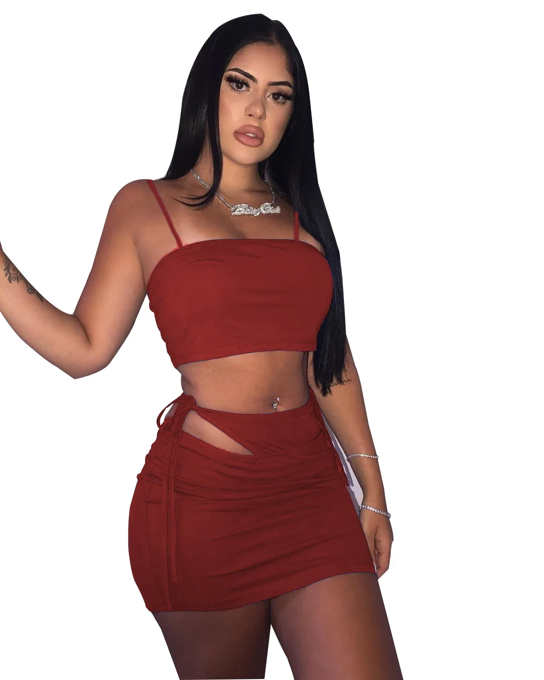 Women Two 2 Piece Outfits Set Tank Tops and Pencil Skirts Birthday Outfits Fashion Sweatsuit Matching Set Active Tracksuit
Women Two 2 Piece Outfits Set Tank Tops and Pencil Skirts Birthday Outfits Fashion Sweatsuit Matching Set Active Tracksuit