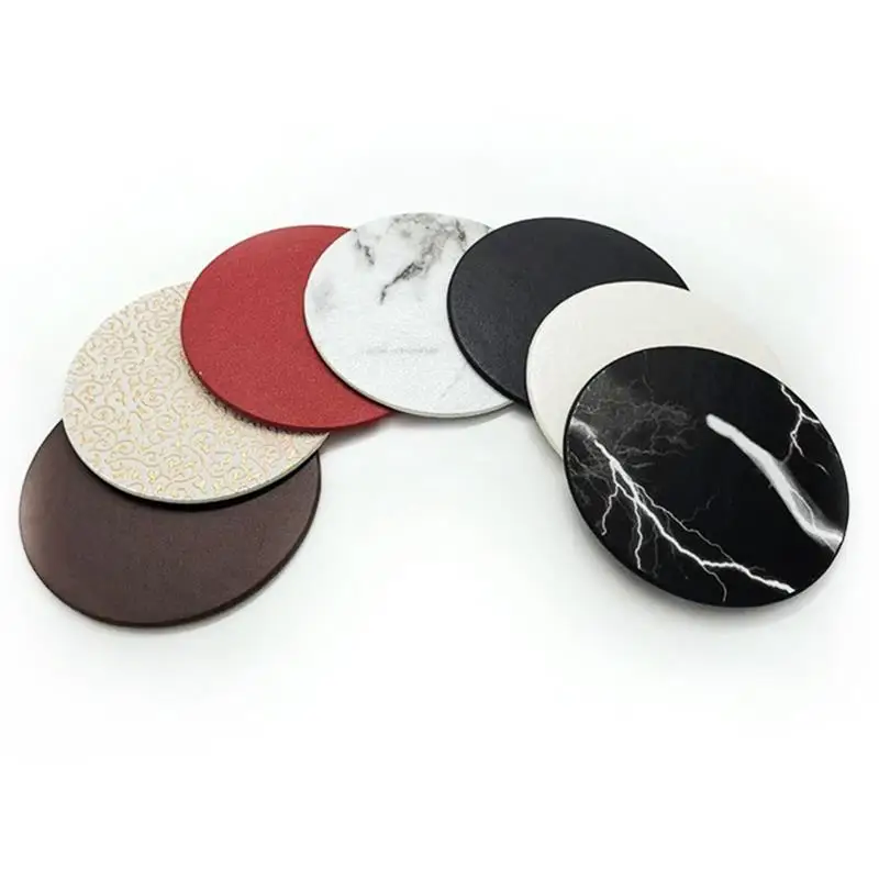 1pcs Faux Leather Placemat Tableware Pad Oil Water Resistant Heat Insulation Drink Mat Round Heat Proof Cup Pads Kitchen Coaster
1pcs Faux Leather Placemat Tableware Pad Oil Water Resistant Heat Insulation Drink Mat Round Heat Proof Cup Pads Kitchen Coaster