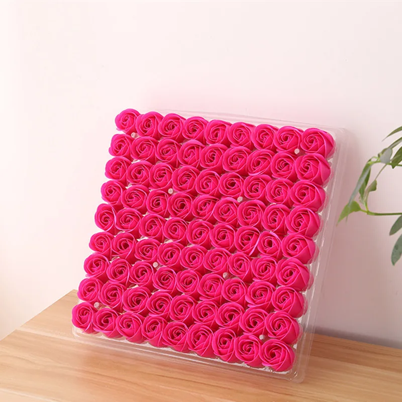 

81pcs Valentines Day Gift for Girlfriend Lover Rose Flower Soap Birthday Wedding Gifts for Guests Bridesmaid Gift Party Favors