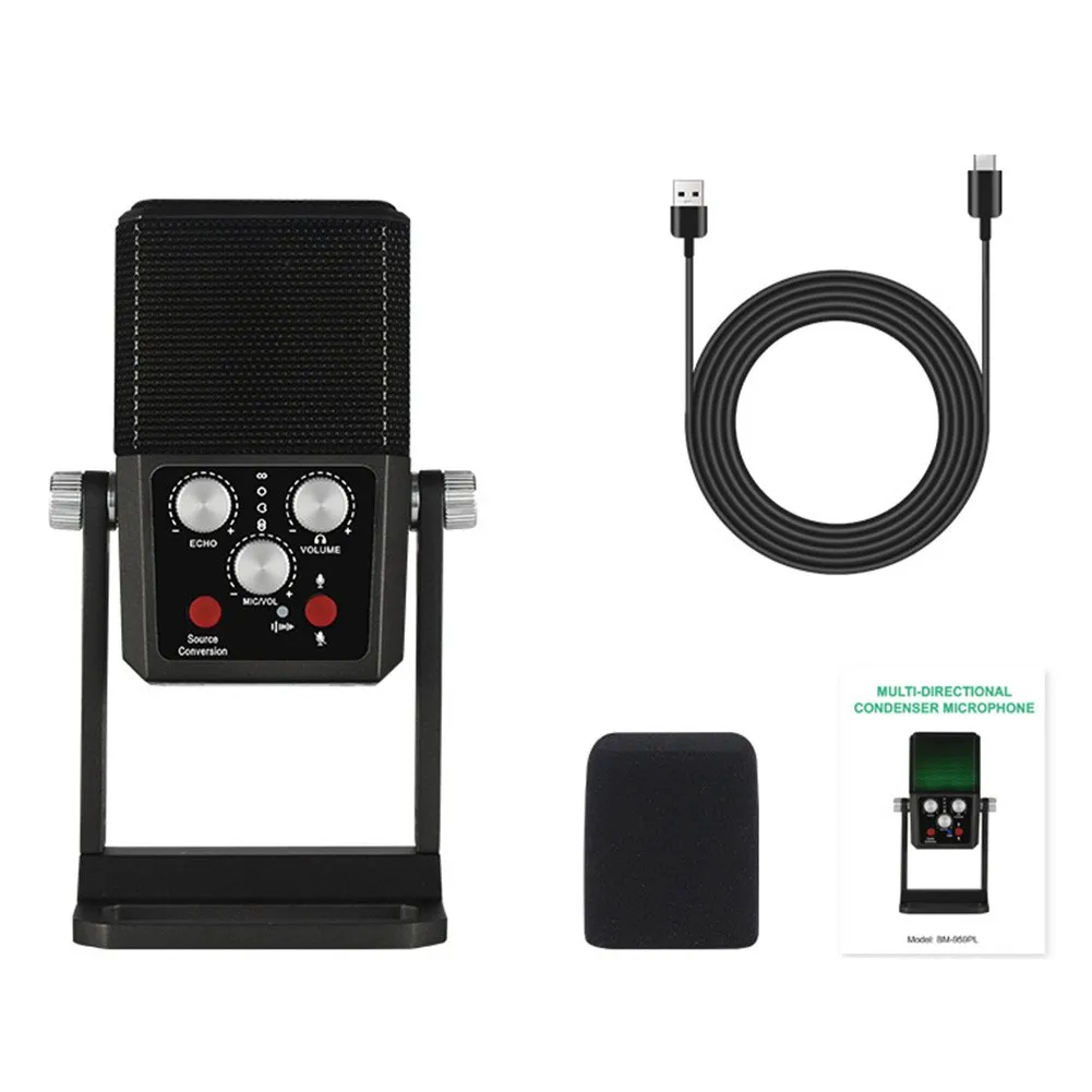 USB Condenser Microphone RGB Noise Canceling Mic For PC Laptop Desktop Multi-directional Stereo Omnidirectional Cardioid 110 DB
USB Condenser Microphone RGB Noise Canceling Mic For PC Laptop Desktop Multi-directional Stereo Omnidirectional Cardioid 110 DB