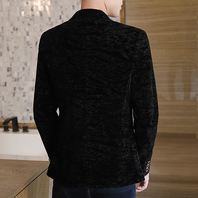 Luxury men's suit coat spring and autumn fit leisure wedding business suit jacket street fashion stage DJ dress coat clothing
Luxury men's suit coat spring and autumn fit leisure wedding business suit jacket street fashion stage DJ dress coat clothing