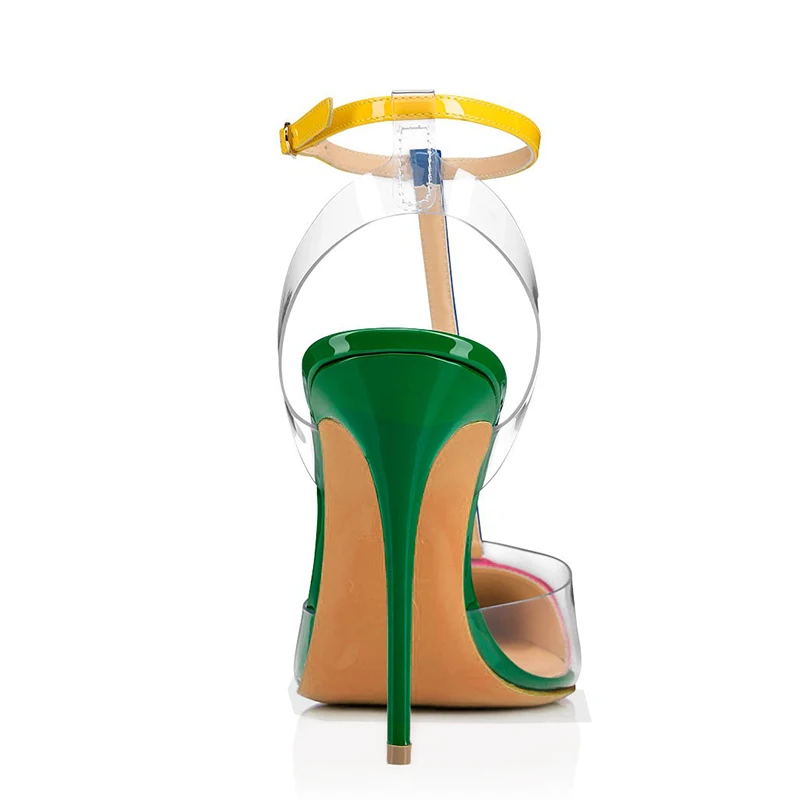 Aiyoway Fashion Elegant Lady Pointed Toe PVC + Patent Leather High Heels T-Strap Pumps Party Handmade Dress Shoes Large Size
Aiyoway Fashion Elegant Lady Pointed Toe PVC + Patent Leather High Heels T-Strap Pumps Party Handmade Dress Shoes Large Size