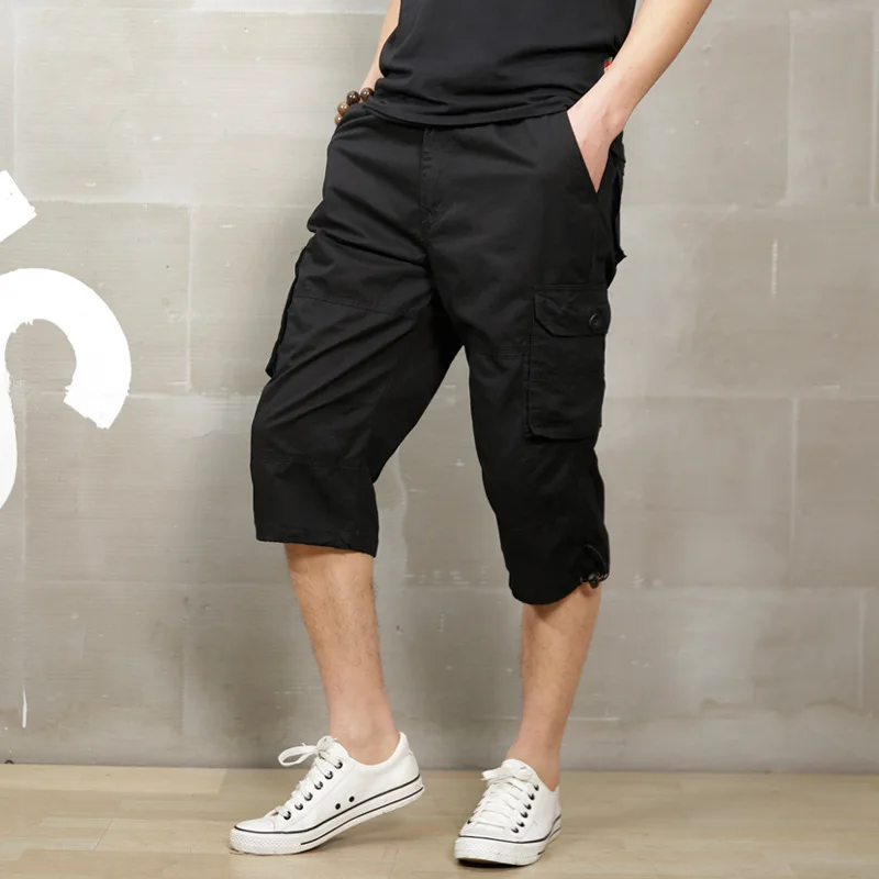 Mens Casual Cargo Shorts Below Knee Loose Fit Twill Elastic Plus Size Pants JL 
Mens Casual Cargo Shorts Below Knee Loose Fit Twill Elastic Plus Size Pants JL
