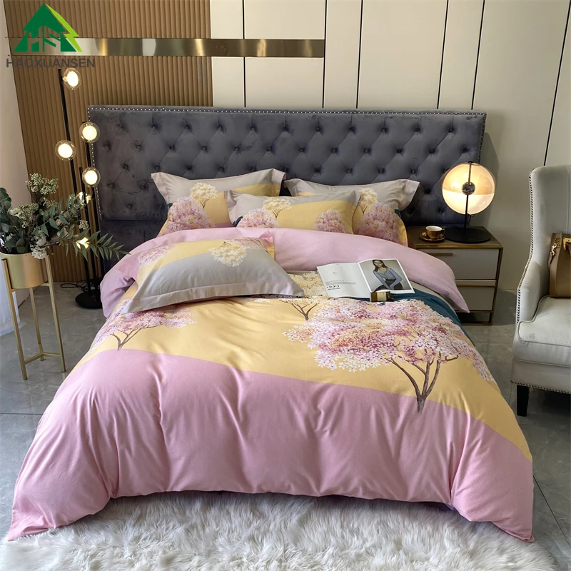 Flower Pure Cotton Sanding Bedding Sets Thickening Duvet Cover Pillowcase Bed Sheets Bed linen 3.8kg/4.1kg
Flower Pure Cotton Sanding Bedding Sets Thickening Duvet Cover Pillowcase Bed Sheets Bed linen 3.8kg/4.1kg