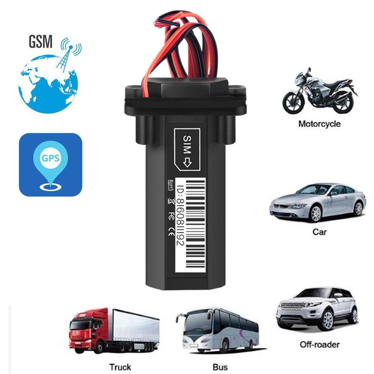 2G 3G 4G Car GPS Tracker, GPS Locator ,Waterproof Vehicle Car Motorcycle GPS Tracking Device for Truck Taxi
2G 3G 4G Car GPS Tracker, GPS Locator ,Waterproof Vehicle Car Motorcycle GPS Tracking Device for Truck Taxi