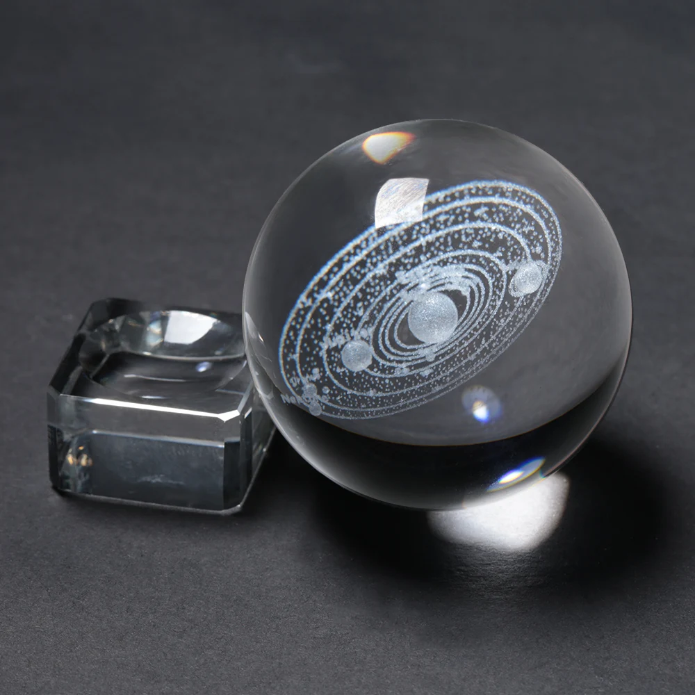 Laser Engraved Solar System Crystal Ball 3D Miniature Planets Model 6CM Globe Galaxy Miniatures 3D Quartz Glass Ball Home Decor
Laser Engraved Solar System Crystal Ball 3D Miniature Planets Model 6CM Globe Galaxy Miniatures 3D Quartz Glass Ball Home Decor