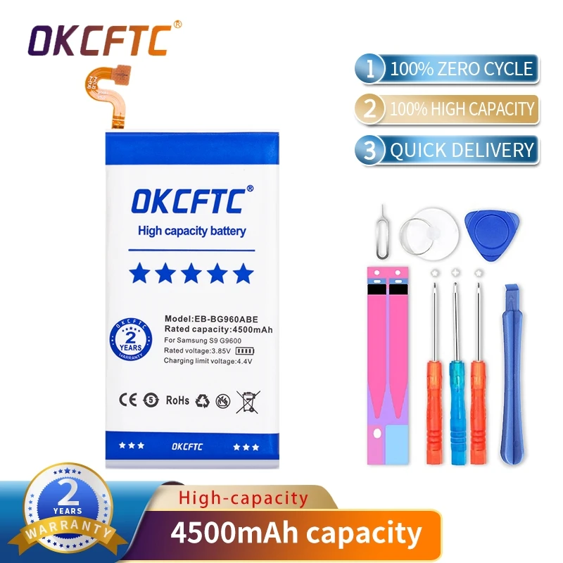 EB-BG960ABE Original Replacement Phone Battery For Samsung Galaxy S9 G9600 SM-G960F SM-G960 G960F G960 Phone Battery 4500mAh
EB-BG960ABE Original Replacement Phone Battery For Samsung Galaxy S9 G9600 SM-G960F SM-G960 G960F G960 Phone Battery 4500mAh