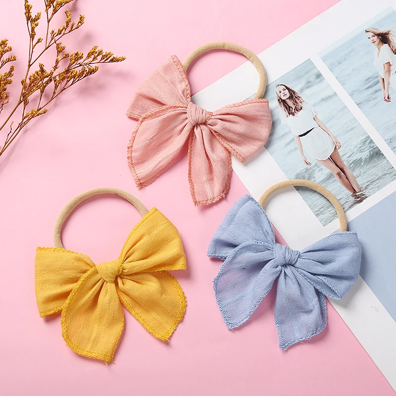 1pc New Baby Embroider Hair Bow Nylon Headband Curled Edge Cotton Bow Nylon Hair Bands Turban for Newborn Toddler Girls Headwear
1pc New Baby Embroider Hair Bow Nylon Headband Curled Edge Cotton Bow Nylon Hair Bands Turban for Newborn Toddler Girls Headwear