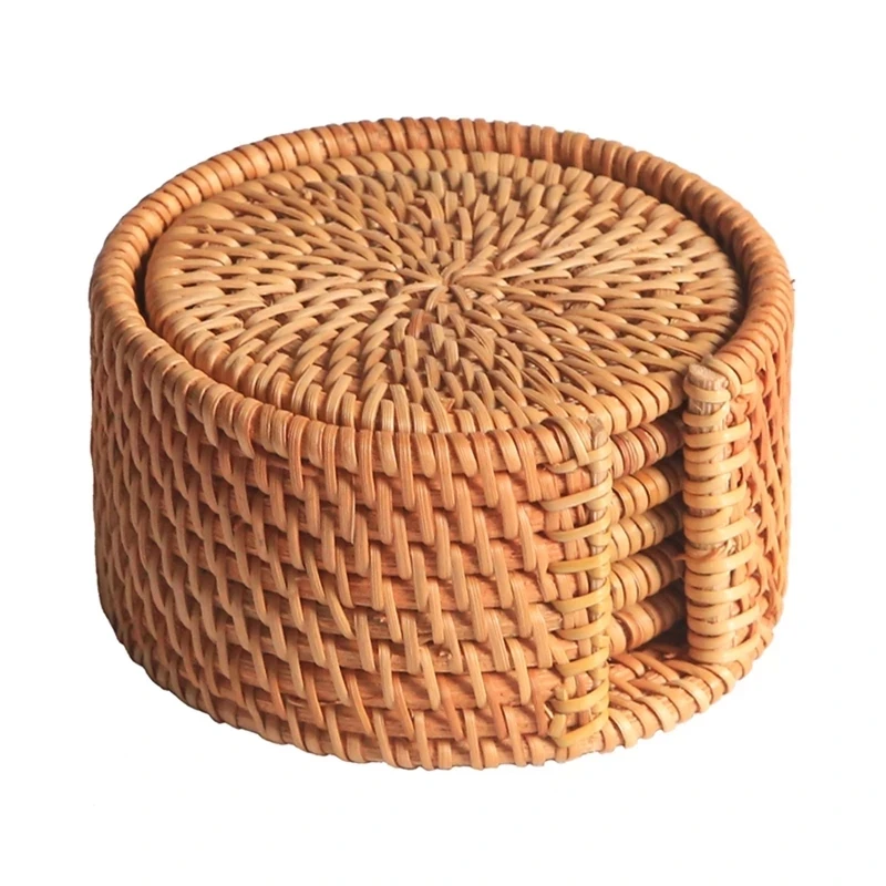6Pcs/ Drink New Coasters Set for Kungfu Tea Accessories Round Tableware Placemat Dish Mat Rattan Weave Cup Mat Pad Diameter 8Cm
6Pcs/ Drink New Coasters Set for Kungfu Tea Accessories Round Tableware Placemat Dish Mat Rattan Weave Cup Mat Pad Diameter 8Cm