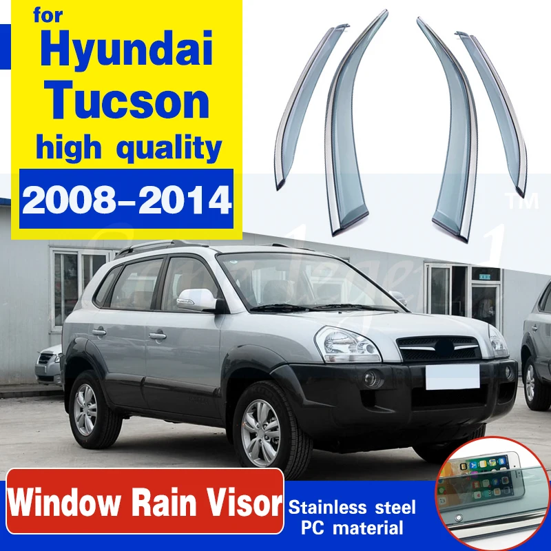4pcs Car Smoke Window Sun Rain Visor Deflector Guard For Hyundai Tucson 2008 2009 2010 2011 2012 2013 2014 Accessories
4pcs Car Smoke Window Sun Rain Visor Deflector Guard For Hyundai Tucson 2008 2009 2010 2011 2012 2013 2014 Accessories