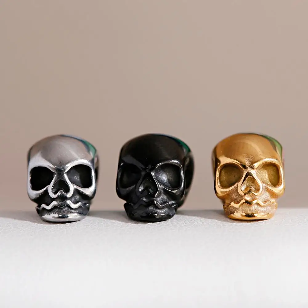 Skull Beads For Bracelets Ankle Punk Accessories For Jewelry Making Brass Rope Bead Copper Vintage Paracord Beads Hang Pendant
Skull Beads For Bracelets Ankle Punk Accessories For Jewelry Making Brass Rope Bead Copper Vintage Paracord Beads Hang Pendant