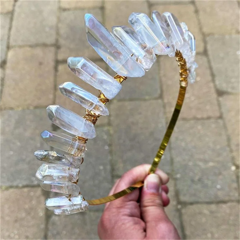 Wholesale Fashion Charm Multicolor Crystal Point Stone Headband with Stainless Steel Wire Wrapped Jewelry
Wholesale Fashion Charm Multicolor Crystal Point Stone Headband with Stainless Steel Wire Wrapped Jewelry