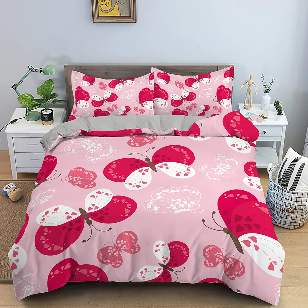 3D Butterfly Duvet Cover Bedding Set Decorative Microfiber Polyester Comforter Cover Print with Pillow Case Velentine Gifts
3D Butterfly Duvet Cover Bedding Set Decorative Microfiber Polyester Comforter Cover Print with Pillow Case Velentine Gifts