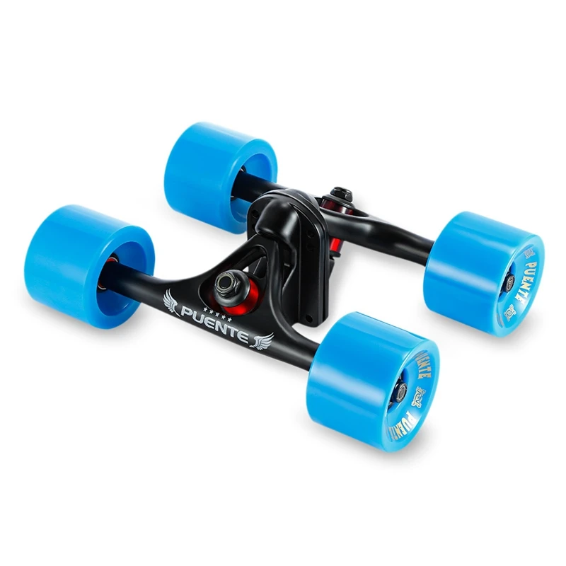 Top!-PUENTE Longboard Bracket Aluminum Alloy 2Pcs Skate Truck with 70mm Big Wheels Skateboard Truck Parts
Top!-PUENTE Longboard Bracket Aluminum Alloy 2Pcs Skate Truck with 70mm Big Wheels Skateboard Truck Parts