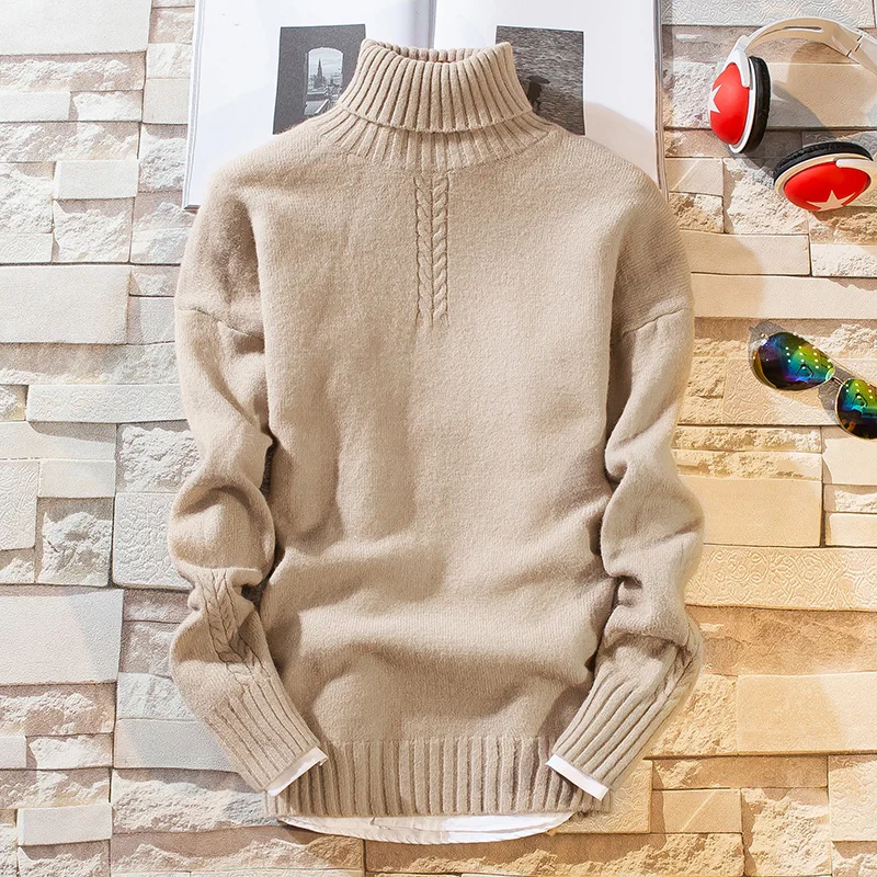 2021 New Winter Thick Warm Cashmere Sweater Men Long Sleeve Turtleneck Men's Pullover Sweaters Top Quality Soft Warm Pull Homme
2021 New Winter Thick Warm Cashmere Sweater Men Long Sleeve Turtleneck Men's Pullover Sweaters Top Quality Soft Warm Pull Homme