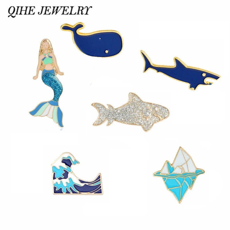 QIHE JEWELRY Sea Cuties Pins Collection Whale Shark Dolphin Ocean Animals Lapel Pins Beach Summer Blue Badges Brooches for Kids
QIHE JEWELRY Sea Cuties Pins Collection Whale Shark Dolphin Ocean Animals Lapel Pins Beach Summer Blue Badges Brooches for Kids