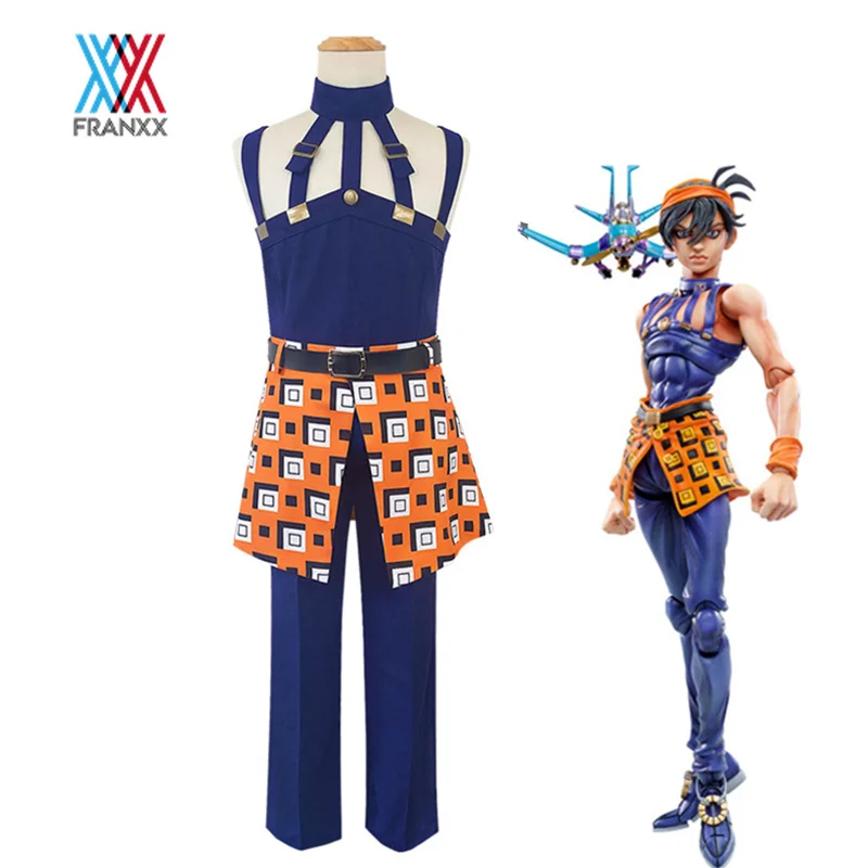 Anime JoJo's Bizarre Adventure Cosplay Costumes Narancia Ghirga Top Pants Full Set JoJo Uniform Girl Halloween Adult Women Party
Anime JoJo's Bizarre Adventure Cosplay Costumes Narancia Ghirga Top Pants Full Set JoJo Uniform Girl Halloween Adult Women Party