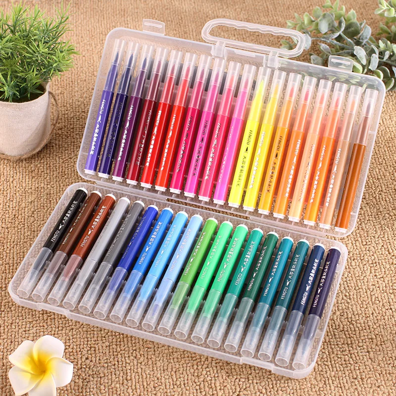 Washable Watercolor Pens Art Set Fine Tip Flexible Brush Tip Pen Markers Drawing For Children Safe Non-Toxic Colored Pen art
Washable Watercolor Pens Art Set Fine Tip Flexible Brush Tip Pen Markers Drawing For Children Safe Non-Toxic Colored Pen art