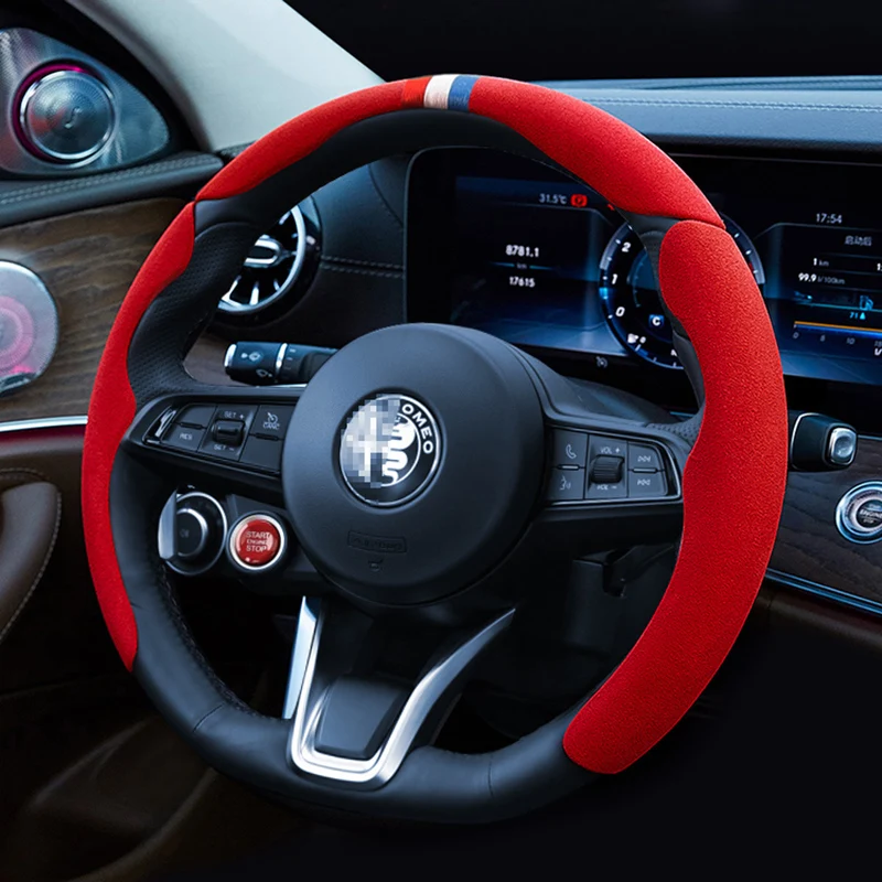 Segment steering wheel cover Suitable For Alfa Romeo Giulia Stelvio Car Interior Accessories Styling Modified
Segment steering wheel cover Suitable For Alfa Romeo Giulia Stelvio Car Interior Accessories Styling Modified