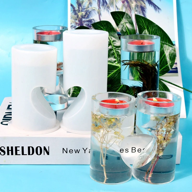 DIY Crystal Epoxy Resin Mold Valentine's Day Cylindrical Love Candle Holder Heart Shape Candlestick Silicone Moulds Mold
DIY Crystal Epoxy Resin Mold Valentine's Day Cylindrical Love Candle Holder Heart Shape Candlestick Silicone Moulds Mold