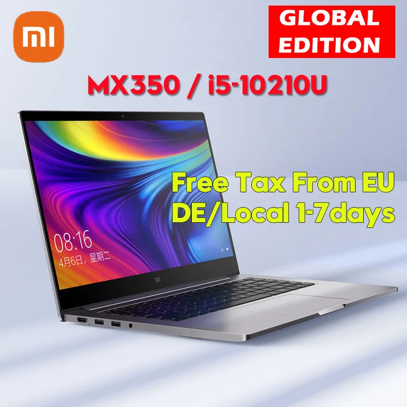 Ноутбук Xiaomi на Windows 10 15 6 дюйма 1920x1080 Intel 8 + 512 ГБ Wi-Fi | Компьютеры и офис