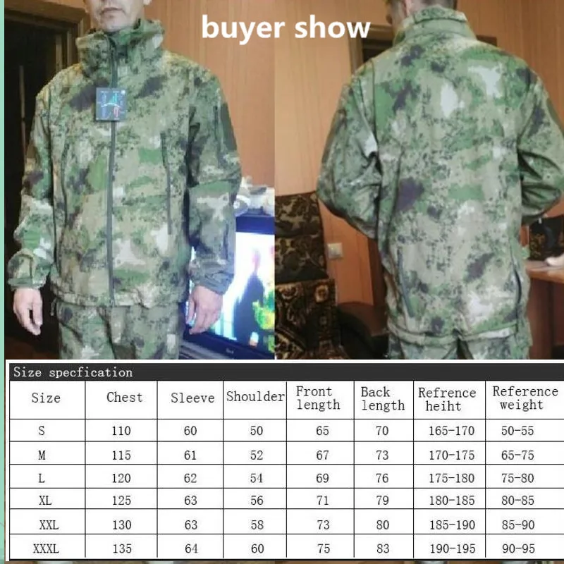 Mens Ski Jacket Camouflage Jackets Tactical Military SoftShell Army Clothing Man Waterproof Windproof Hunting Fishing Clothes
Mens Ski Jacket Camouflage Jackets Tactical Military SoftShell Army Clothing Man Waterproof Windproof Hunting Fishing Clothes