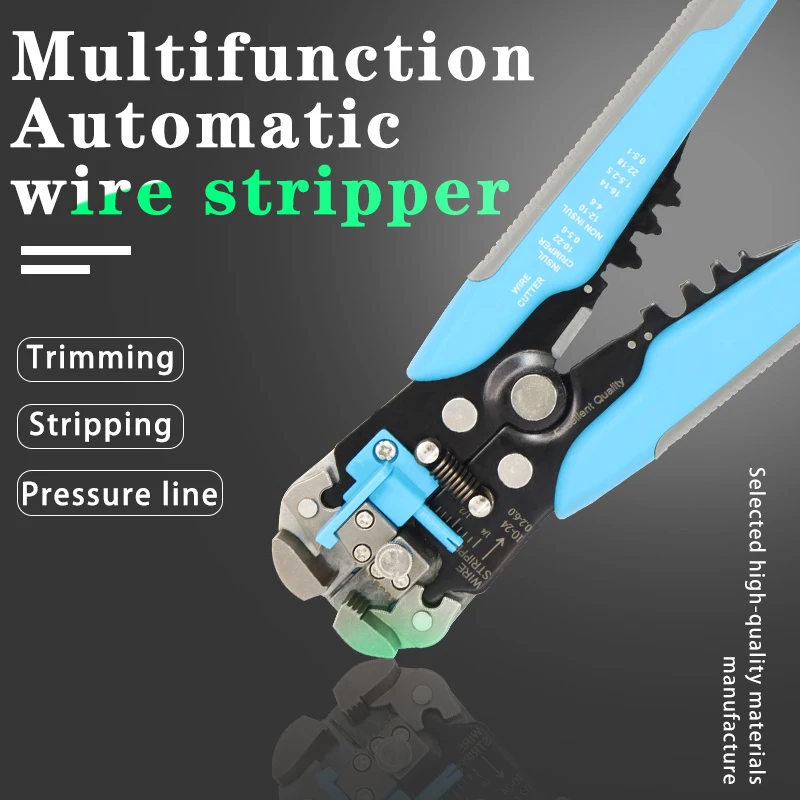 Stripping Multifunctional Pliers Used For Cable Cutting Crimping Terminal 0.2-6.0mm High-precision Automatic Brand Hand Tools
Stripping Multifunctional Pliers Used For Cable Cutting Crimping Terminal 0.2-6.0mm High-precision Automatic Brand Hand Tools