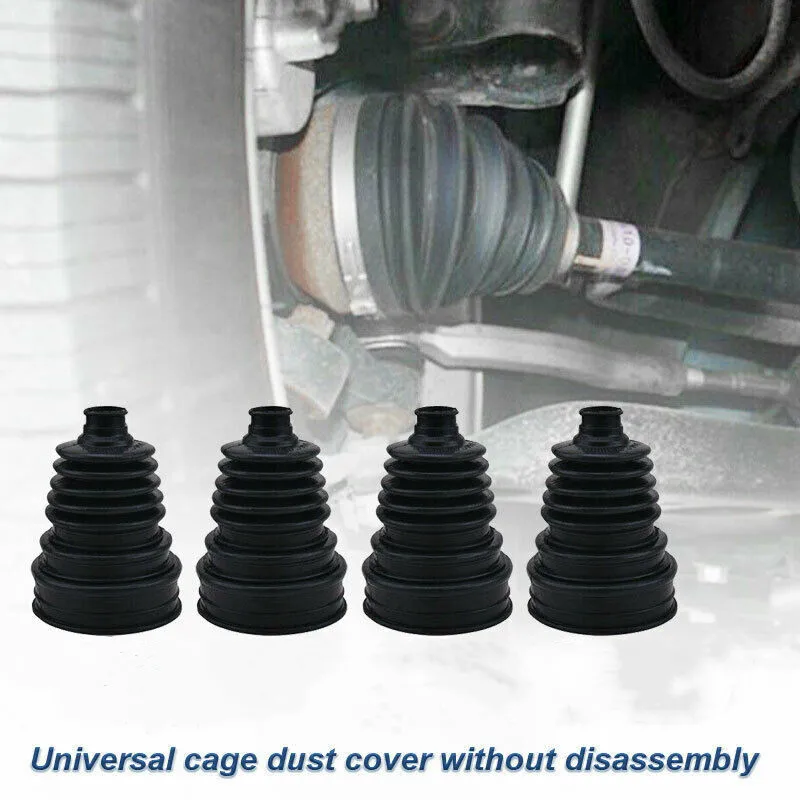 4Pcs Universal Drive Shaft CV Joint Boot Kit Constant Velocity Dust Cover Silicone Constant Speed Velocity Dust Cover Track
4Pcs Universal Drive Shaft CV Joint Boot Kit Constant Velocity Dust Cover Silicone Constant Speed Velocity Dust Cover Track