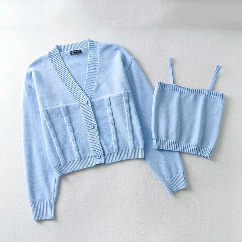 SeeBeautiful Loose Knitted Sweater V-neck Long Sleeve Single Breasted Simple New Fashion Spring 2021 Women M541
SeeBeautiful Loose Knitted Sweater V-neck Long Sleeve Single Breasted Simple New Fashion Spring 2021 Women M541