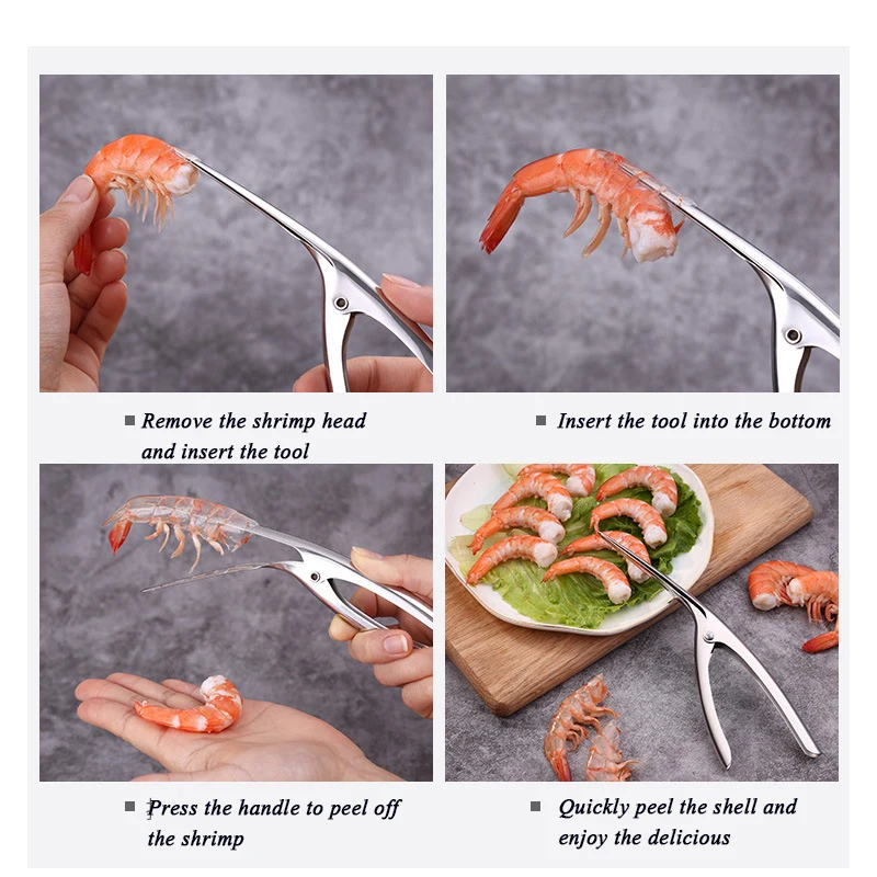 Stainless Steel Beak Shape Shrimp Deveiner Peeler Multifunctional Kitchen Cook Tool Crayfish Crawfish Shells Separator
Stainless Steel Beak Shape Shrimp Deveiner Peeler Multifunctional Kitchen Cook Tool Crayfish Crawfish Shells Separator