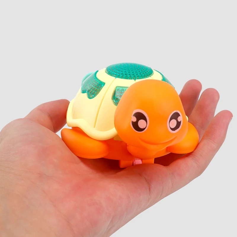 Интерактивная развивающая игрушка заводная тянущаяся нить движущаяся Черепаха
