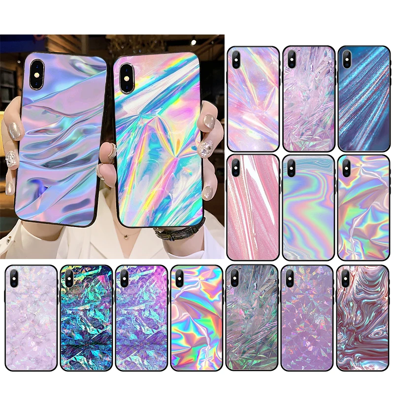 Glitter Iridescent Holographic Color Blue pink Phone Case for iphone 13 12 11 Pro Max Case For iPhone XS MAX X XR SE2 8 7 Plus
Glitter Iridescent Holographic Color Blue pink Phone Case for iphone 13 12 11 Pro Max Case For iPhone XS MAX X XR SE2 8 7 Plus