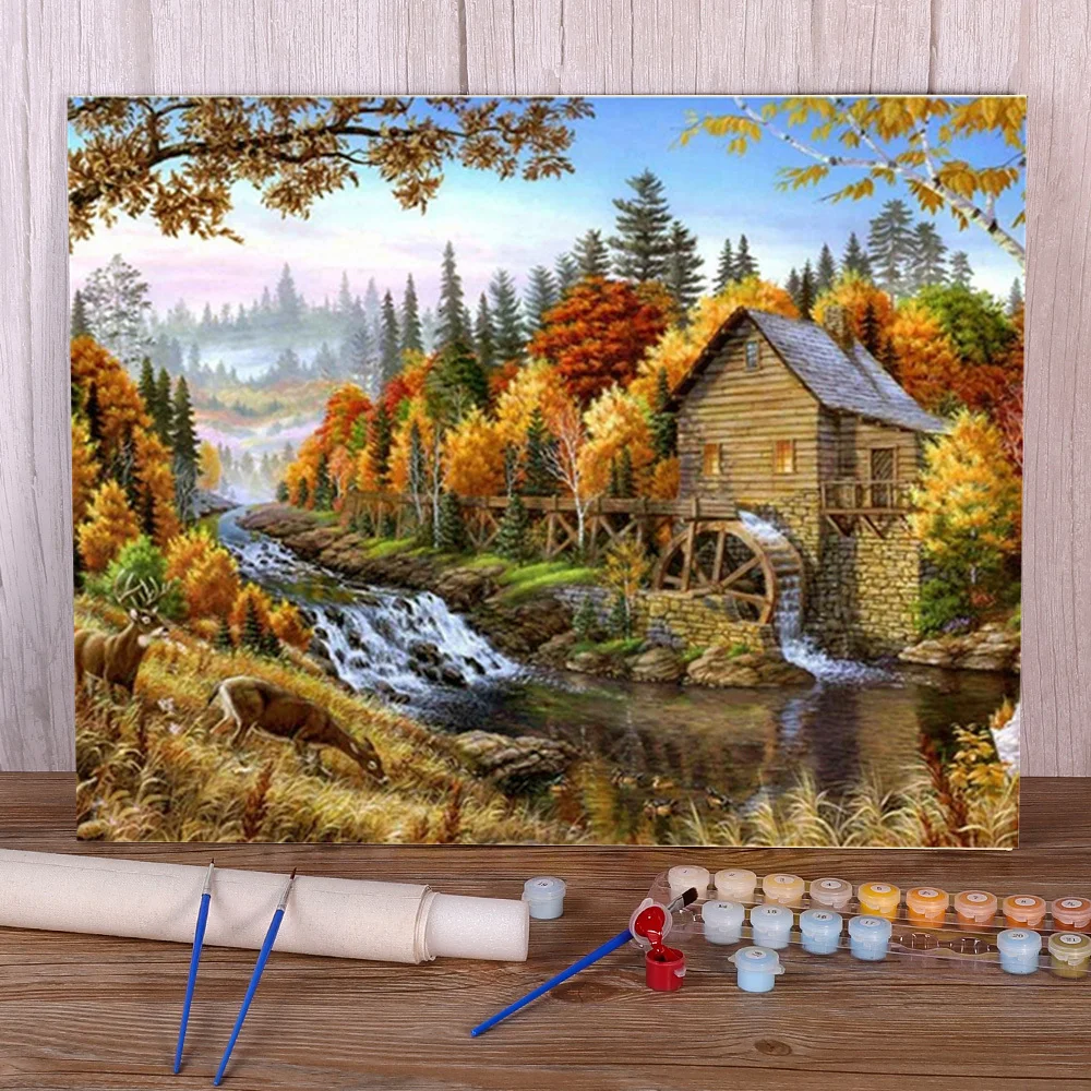 Набор для рисования по номерам на холсте «Дом с пейзажем», 40 х50
Набор для рисования по номерам на холсте «Дом с пейзажем», 40 х50