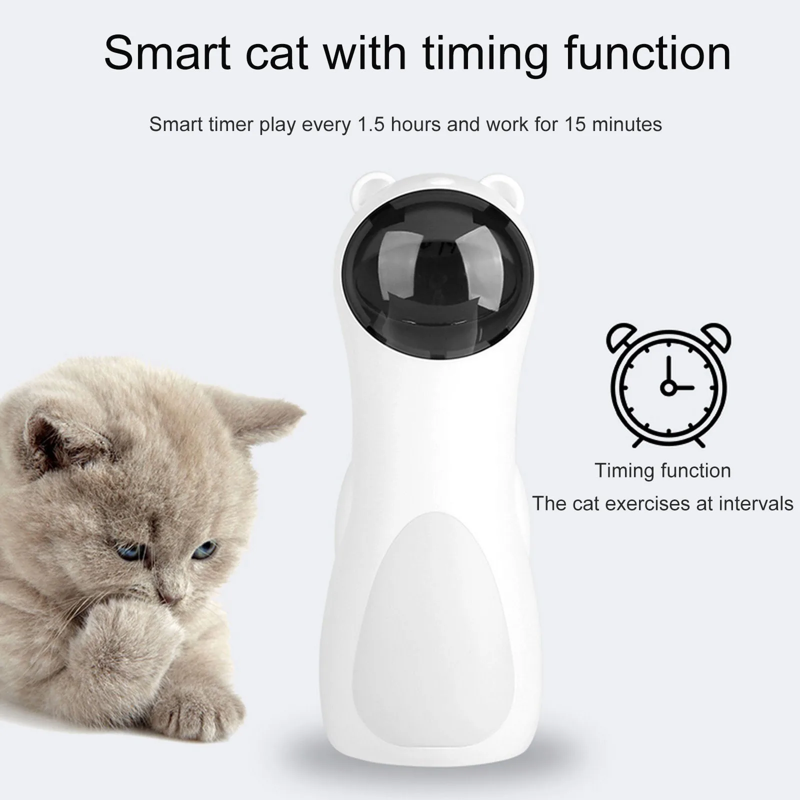 Laser Pet Toy Automatic Timing Function Funny LED Red Light Laser Smart Cat Toy USB Charging 5 Kinds of Random Pattern Cat Toys
Laser Pet Toy Automatic Timing Function Funny LED Red Light Laser Smart Cat Toy USB Charging 5 Kinds of Random Pattern Cat Toys