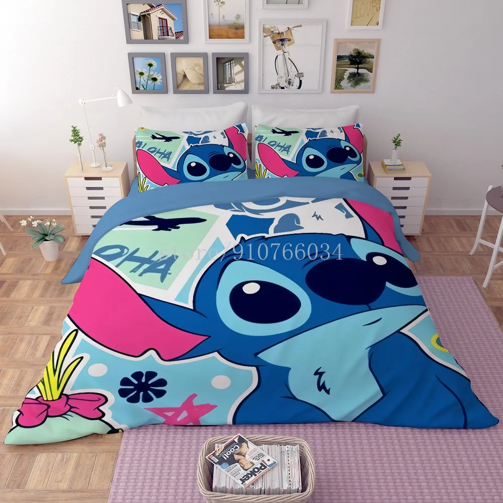 Disney Thick Bedding Set Blue Lilo & Stitch Pattern Bedclothes Cartoon Baby Boys Girls Adult Thicken Duvet Cover Birthday Gift
Disney Thick Bedding Set Blue Lilo & Stitch Pattern Bedclothes Cartoon Baby Boys Girls Adult Thicken Duvet Cover Birthday Gift