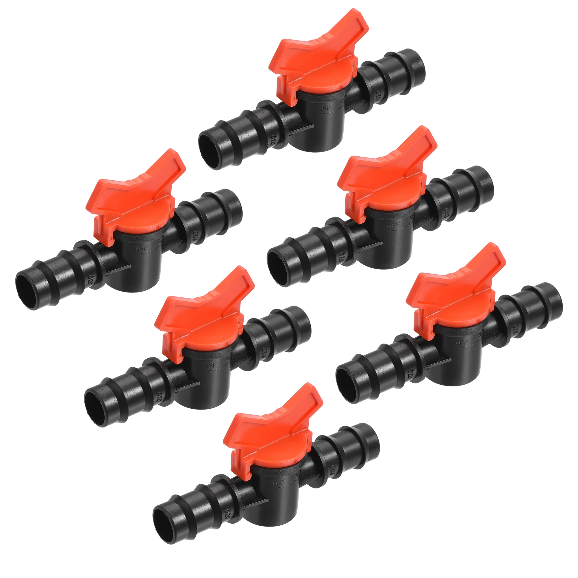 

Uxcell Ball Valve 20mm Barb Connector Shut Off Switch Plastic for Irrigation Drip Tube 6 Pack
