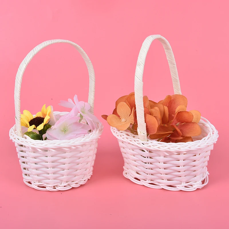 1Pcs Mini Hand-woven Storage Baskets Plastic Weaving Storage Baskets Fabric Flower Basket Fruit Rattan Cosmetics Tea Picnic Bags
1Pcs Mini Hand-woven Storage Baskets Plastic Weaving Storage Baskets Fabric Flower Basket Fruit Rattan Cosmetics Tea Picnic Bags