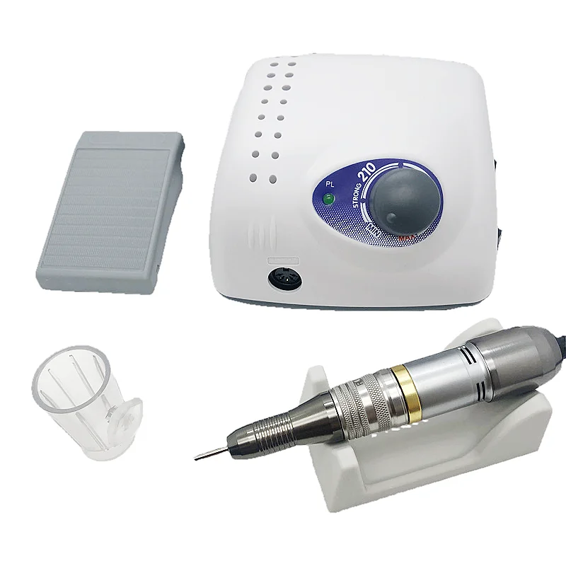 

30V Electric nail drill Strong 210 65W 35K Handpiece Manicure machine Set For Dental, pedicure tools Nail Art Equipment