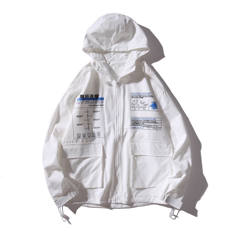 2019 Summer Thin Windbreaker Track Jackets Men Streetwear Mens Hip Hop Full Zip Big pocket Coats Fashion Male
2019 Summer Thin Windbreaker Track Jackets Men Streetwear Mens Hip Hop Full Zip Big pocket Coats Fashion Male