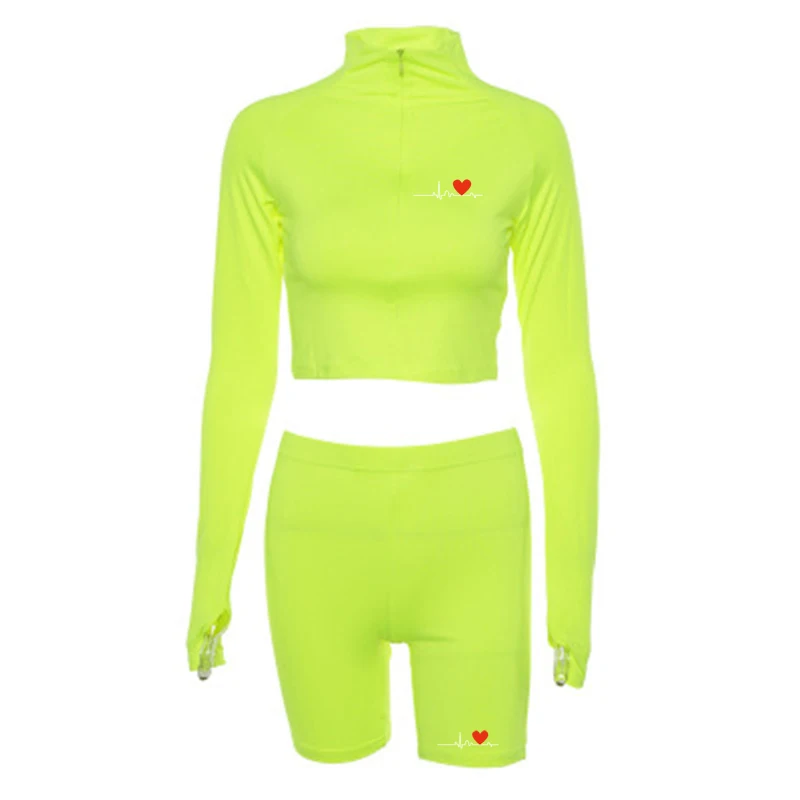 Sexy Women Two Piece Set Solid Long Sleeve Crop Tops T-shirt Stretch Shorts Fitness Leggings Gym Athletic Sportswear Suit Summer
Sexy Women Two Piece Set Solid Long Sleeve Crop Tops T-shirt Stretch Shorts Fitness Leggings Gym Athletic Sportswear Suit Summer